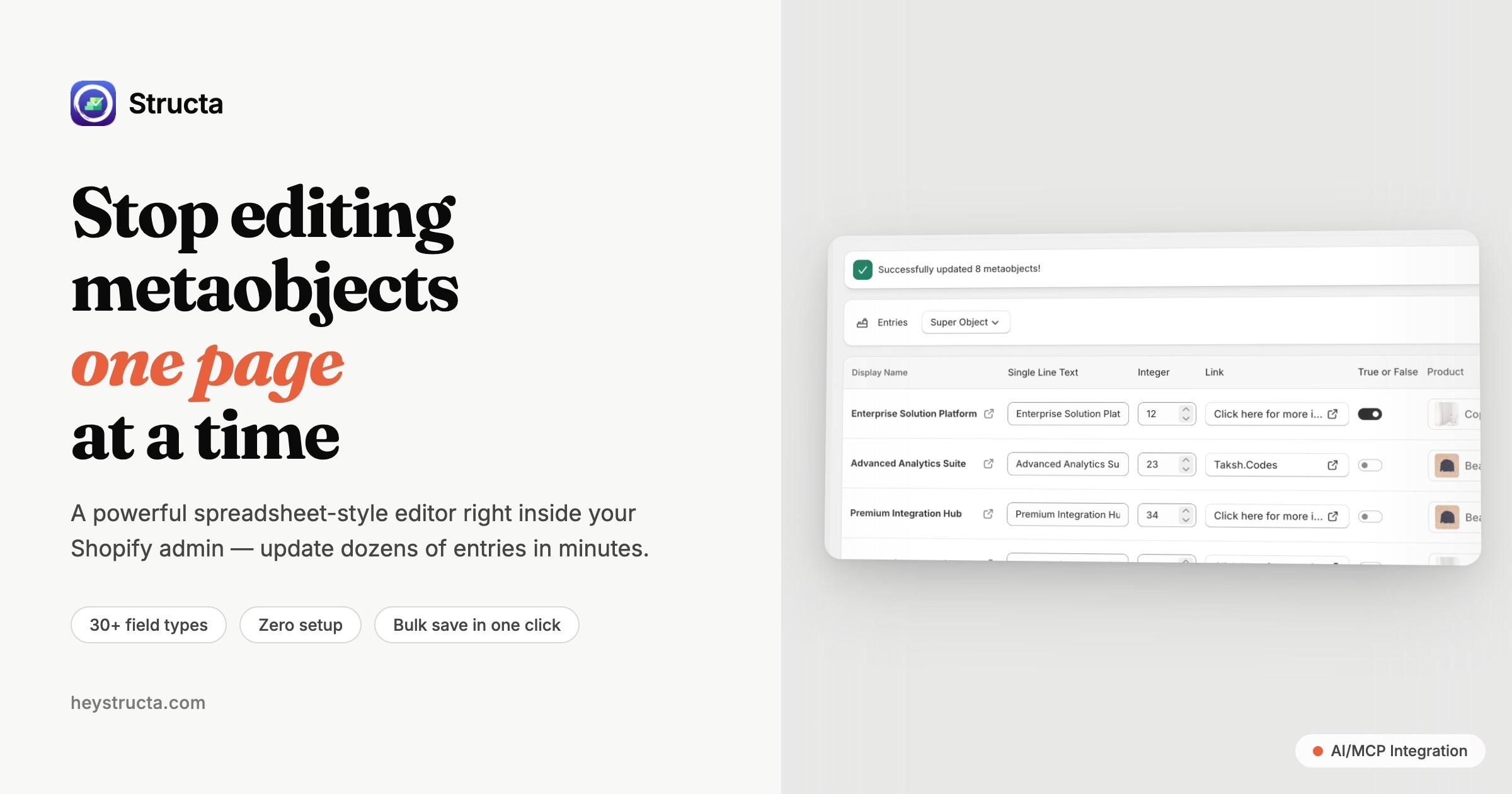 Docs — Structa